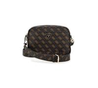 GUESS Women's Meridian Crossbody Handbag, Mocha Logo, One Size