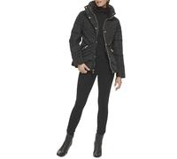 GUESS Women's Midweight Puffer Jacket Transitional, Cold Weather Black, S