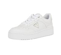 GUESS Women's Miram Sneaker, White 140, 2 UK