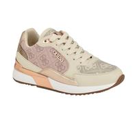 GUESS Women's Moxea Sneaker, Light Pink Logo Multi 684, 4 UK