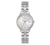 Guess Watches Ladies Silver Tone Watch - Heart Design