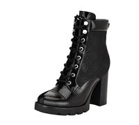 GUESS Women's Nellsan Ankle Boot, Black Logo 001, 4.5 UK