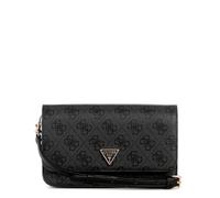 GUESS Women's Noelle Ii Crossbody Flap Organizer, Coal Logo, One Size