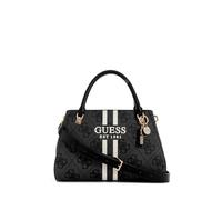 GUESS Women's Noelle II Luxury Satchel Handbag, Coal Logo, One Size