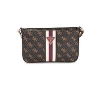 GUESS Women's Noelle Mini Top Zip Shoulder, Brown Logo, One Size