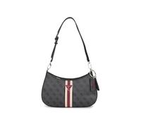 GUESS Women's Noelle Top Zip, Shoulder Bag, Coal Logo, One Size