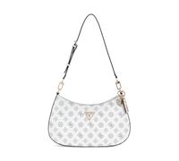 GUESS Womens Noelle Top Zip Shoulder Bag Handbag, WHITE LOGO, One Size, Noelle Top Zip Shoulder Bag