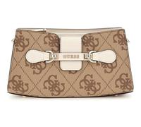 GUESS Women's Nolana Crossbody Top Zip, Latte Logo/Bone, One Size