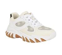 GUESS Women's Norina Sneaker, White/Beige 140, 8 UK