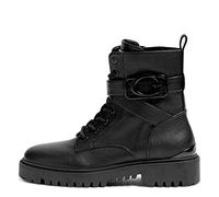 GUESS Women's Orana Combat Boot, Black, 8.5 UK