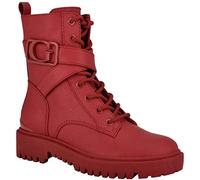 GUESS Women's Orana Combat Boot, Red, 6.5 UK