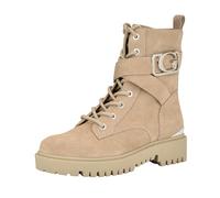GUESS Women's Orana Combat Boot, Taupe Suede 240, 3.5 UK