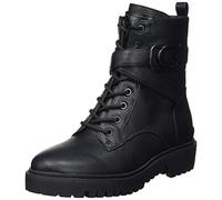 Guess Women's ORANA/Stivaletto (Bootie)/Leat Combat Boot, Black, 2 UK