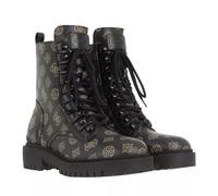 Guess Women's OXANA/Stivaletto (Bootie)/Leat Combat Boot, Dark Brown, 5 UK