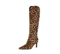 GUESS womens Palisa Wide Calf, Medium Brown Leopard 210, 8 UK