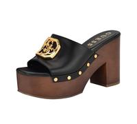 Guess Women's Qisha Wedge Sandal, Black 001, 6 UK