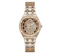 GUESS Women's Quartz Analog Watch with Stainless Steel Strap GW0604L3, Rose Gold, 36MM, Bracelet