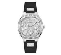 Guess Women's Quartz Analog Watch with Stainless Steel Strap GW0619L1, Black/White, Strip
