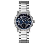 Guess Womens Quartz Watch, Analogue Classic Display and Stainless Steel Strap W1006L1