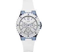 Guess Womens Quartz Watch, Multi dial Display and Silicone Strap W0149L6