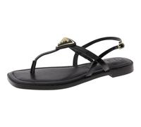 GUESS Women's Rainey Flat Sandal, Black 001, 5 UK