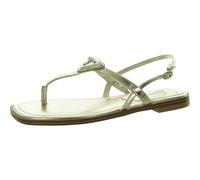 GUESS Women's Rainey Flat Sandal, Gold 710, 3 UK
