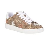 GUESS Women's Renzy Sneaker, Medium Natural Beige Logo 101, 2 UK