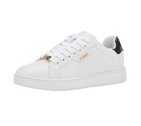GUESS Women's Renzy Sneaker, White, 4 UK