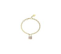 GUESS Women's Ring 4G Tiny Pearly Gold Tone JUBR05522JWYG