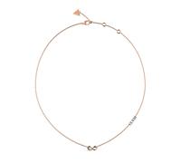 Guess Ladies' Rose Tone Stone Set Infinity Necklace