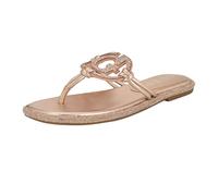 GUESS Women's Saima Flat Sandal, Light Pink Crystal 680, 5 UK