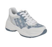 GUESS Women's Samra Sneaker, Blue/White 420, 8 UK
