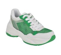 GUESS Women's Samra Sneaker, Kelly Green/White 310, 4.5 UK