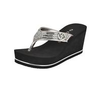 GUESS Women's Sarraly Flip-Flop, Pewter 179, 8 UK