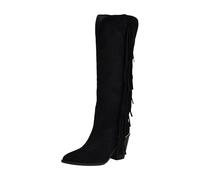 GUESS womens Sashle, Black Suede 001, 5 UK