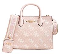 Guess Women's Shoulder Bag Rea High Society Satchel Rosewood 4G Logo New