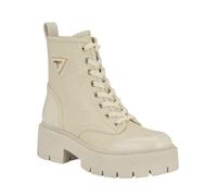 Guess Women's Shun Combat Boot, Ivory 150, 7 UK
