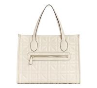GUESS Women's Silvana Double Compartment Tote Satchel, Top Handle, Stone, One Size
