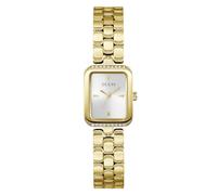 Guess Women's Silver Dial Gold Tone Stainless Steel Bracelet Watch
