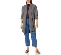 GUESS Women's Sleeve Heidi Long Cardigan Sweater, Dark Grey Heather, Small