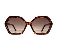 Guess Women's Square Dark Havana Grey Gradient GF6144 in Brown Guess Brown One Size