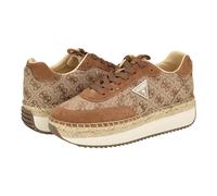 GUESS Women's Stefan Sneaker, Beige/Brown 210, 7 UK