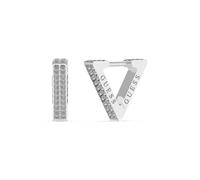 Guess Women's Stone Set Triangle 12mm Huggie Hoop Earrings