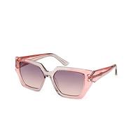 Guess Woman GU7896 74Z Sunglasses Injected Pink Violet Geometric Normal Shaded