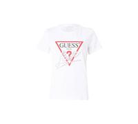 GUESS Women's T-Shirt Short Sleeve Cotton W5YI40I3Z14, White, XS