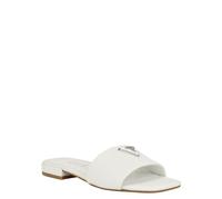 GUESS Women's Tamsea Flat Sandal, White Croco 140, 6.5 UK