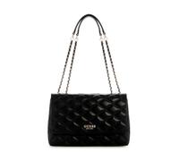 GUESS Women's Tamsin Large Convertible Crossbody Flap Bag, Black, One Size
