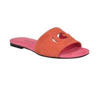 GUESS Women's Tashia Flat Sandal, Orange 800, 3.5 UK