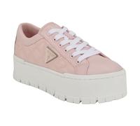 GUESS Women's Tesie Sneaker, Light Pink 680, 4 UK