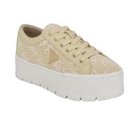 GUESS Women's Tesie Sneaker, Natural 110, 6.5 UK